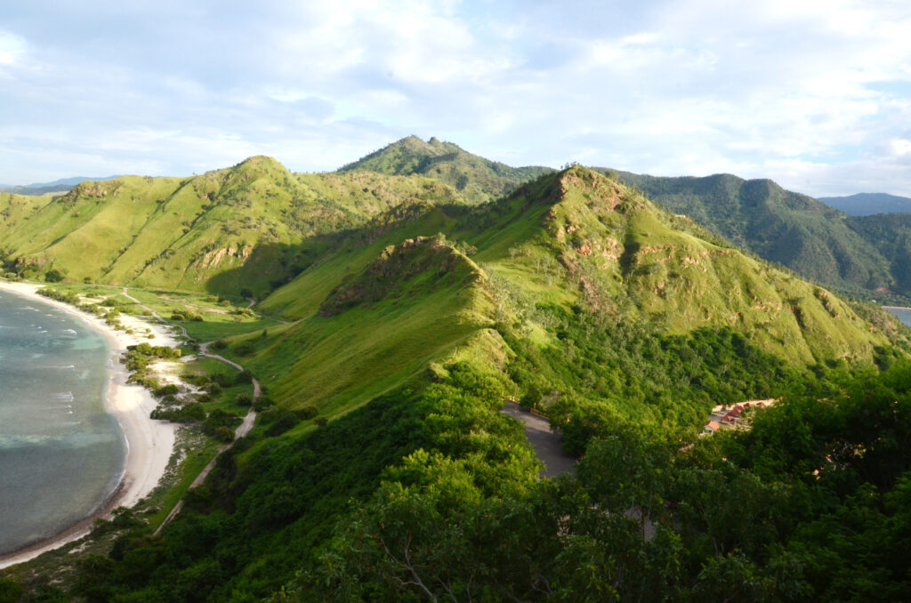 Exotic hills and beaches of Fatucama promontory in Dili, Timor Leste